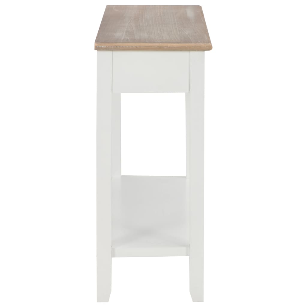Tavolo Consolle Bianco 110x35x80 cm in Legno | homemem39