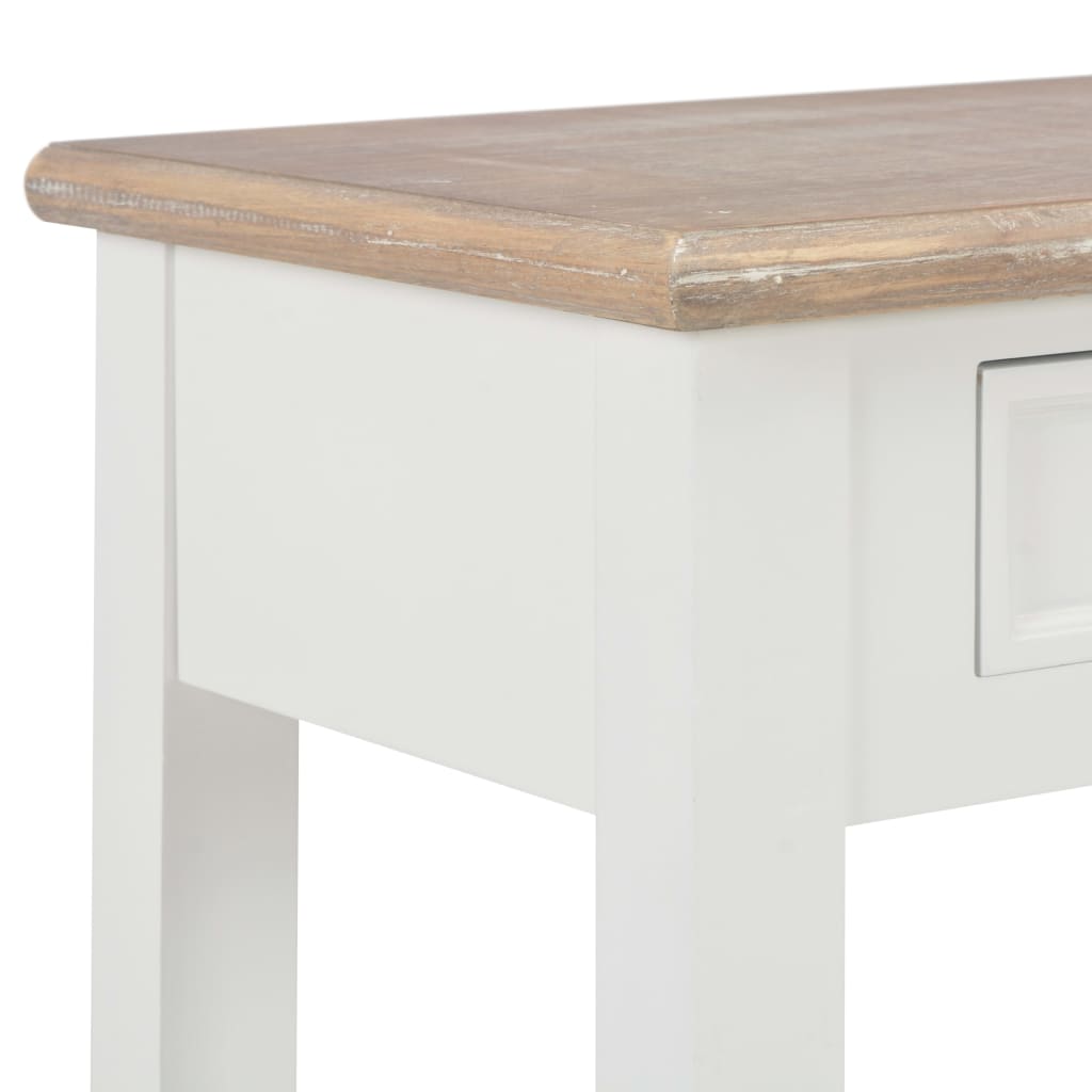 Tavolo Consolle Bianco 110x35x80 cm in Legno | homemem39