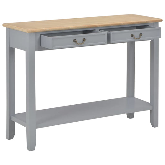 Tavolo Consolle Grigio 110x35x80 cm in Legno - homemem39