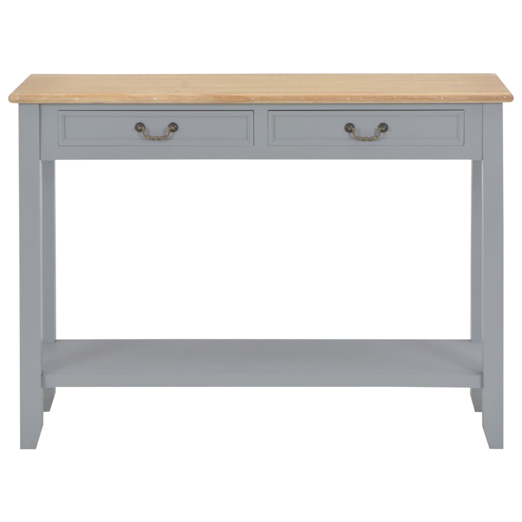 Tavolo Consolle Grigio 110x35x80 cm in Legno - homemem39