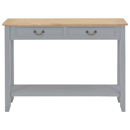 Tavolo Consolle Grigio 110x35x80 cm in Legno - homemem39