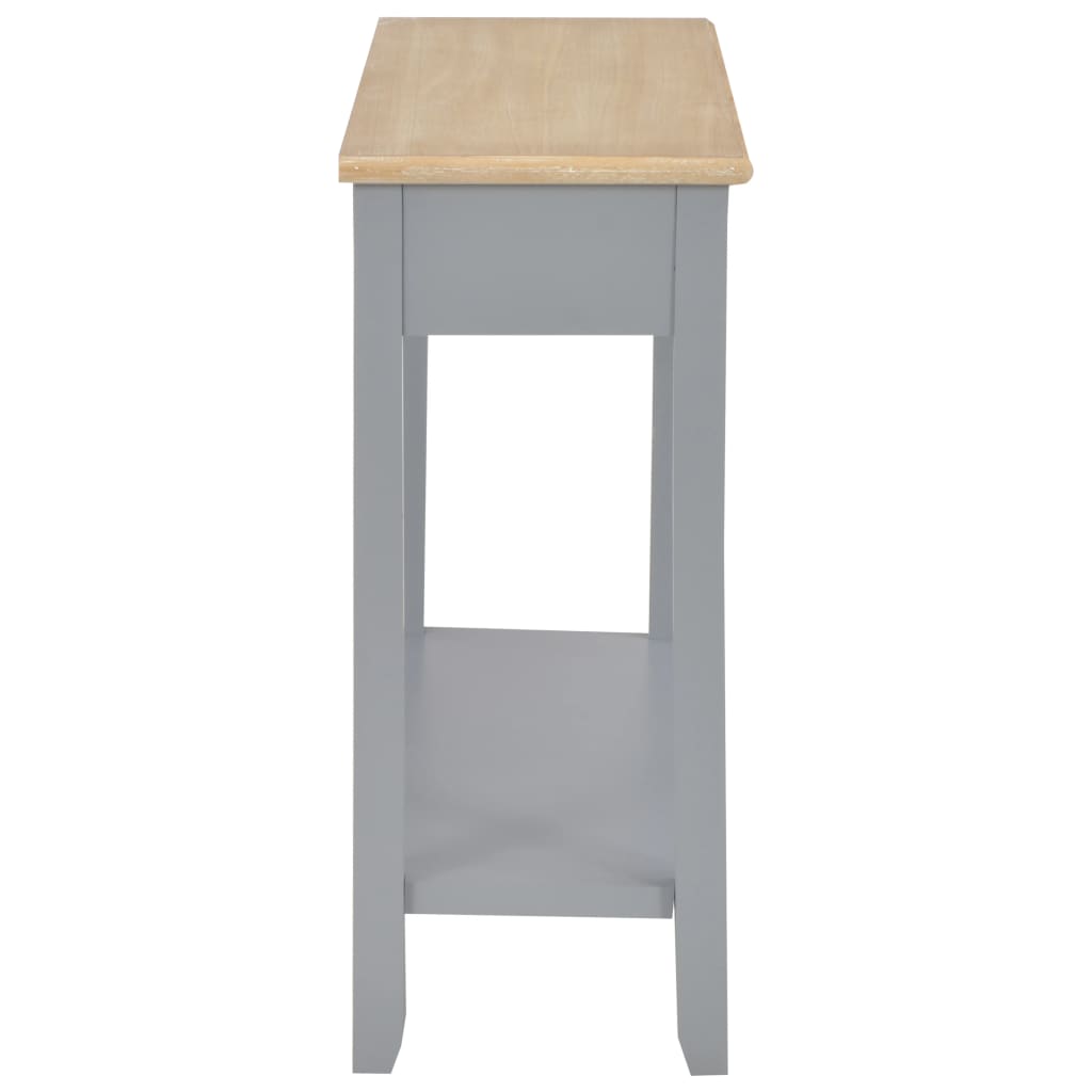 Tavolo Consolle Grigio 110x35x80 cm in Legno - homemem39