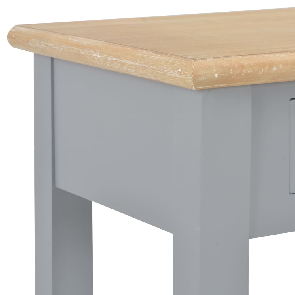 Tavolo Consolle Grigio 110x35x80 cm in Legno - homemem39