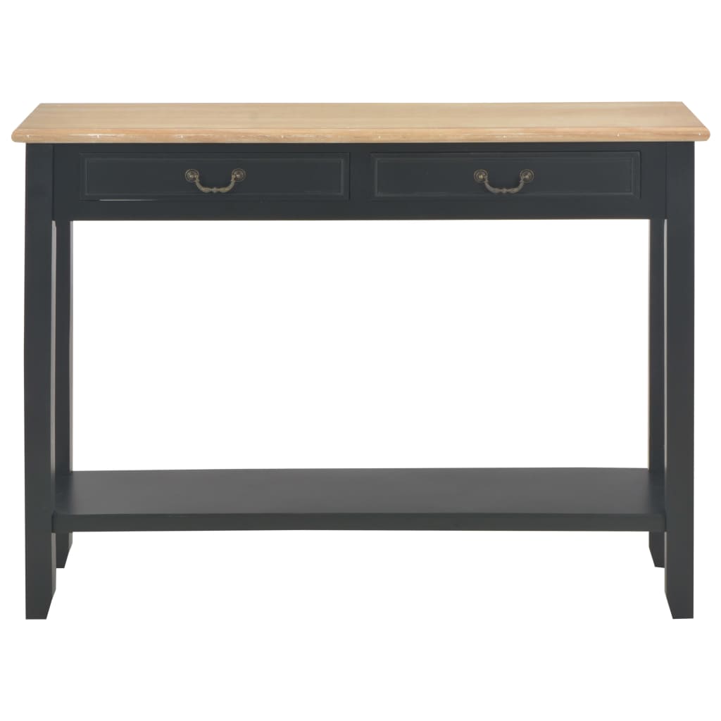 Tavolo Consolle Nero 110x35x80 cm in Legno - homemem39