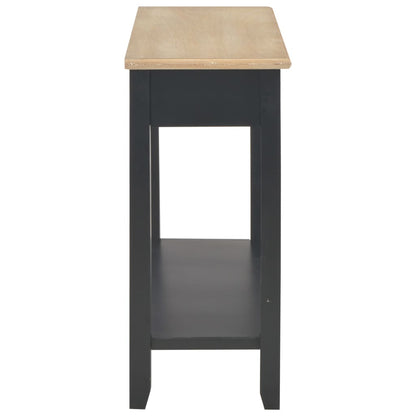 Tavolo Consolle Nero 110x35x80 cm in Legno - homemem39