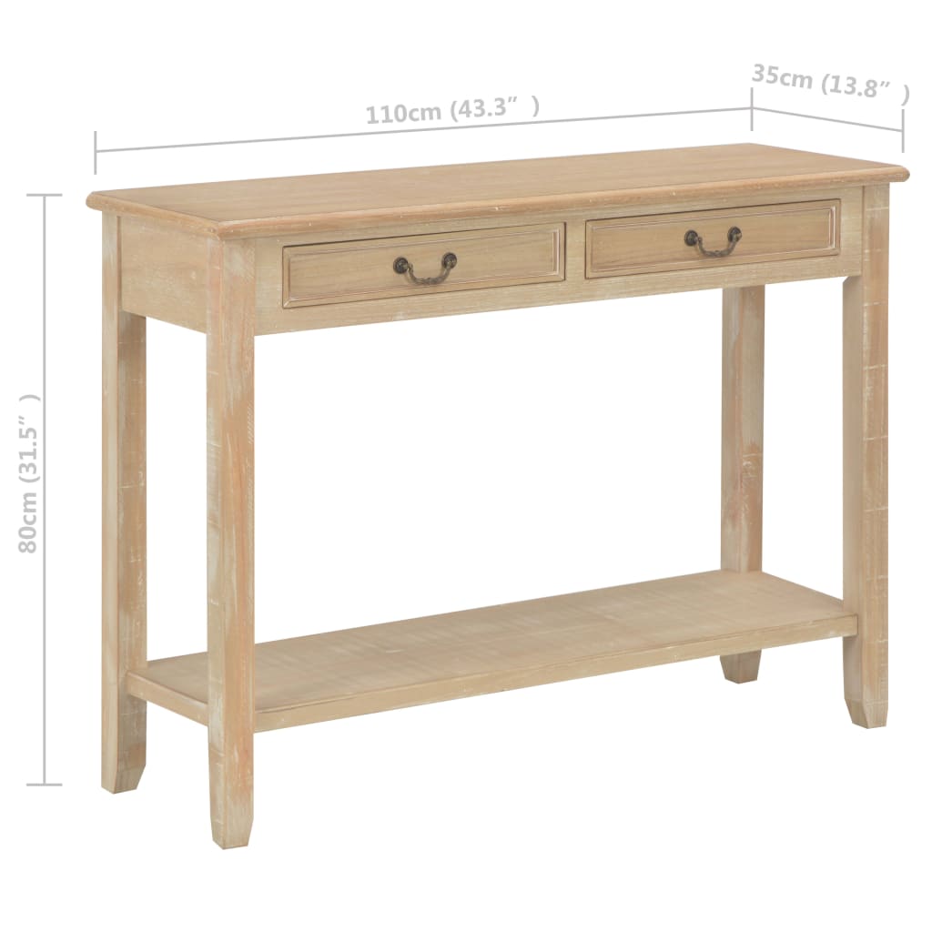 Tavolo Consolle 110x35x80 cm in Legno | homemem39