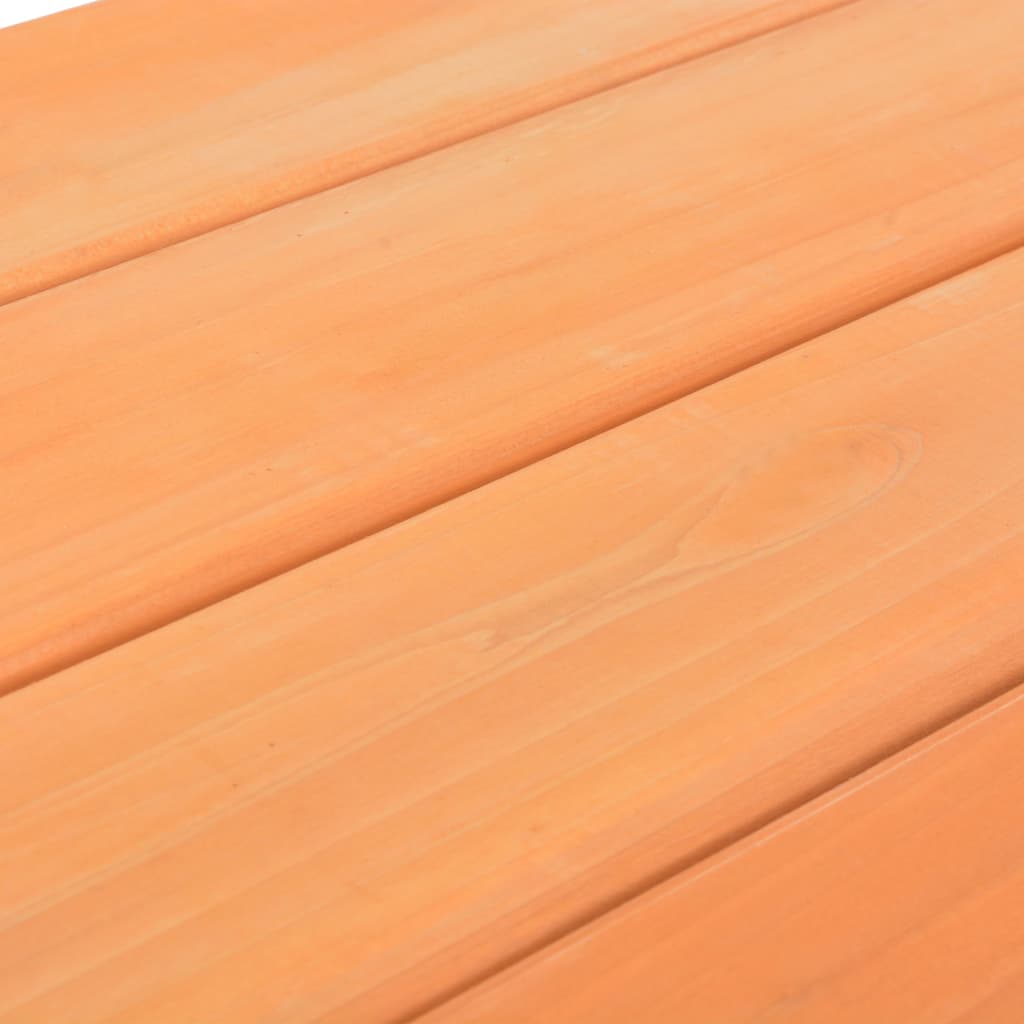 Tavolo e Panche da Picnic 89x79x50 cm Legno Massello di Abete - homemem39