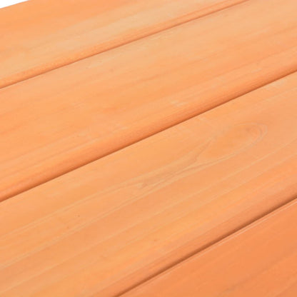 Tavolo e Panche da Picnic 89x79x50 cm Legno Massello di Abete - homemem39