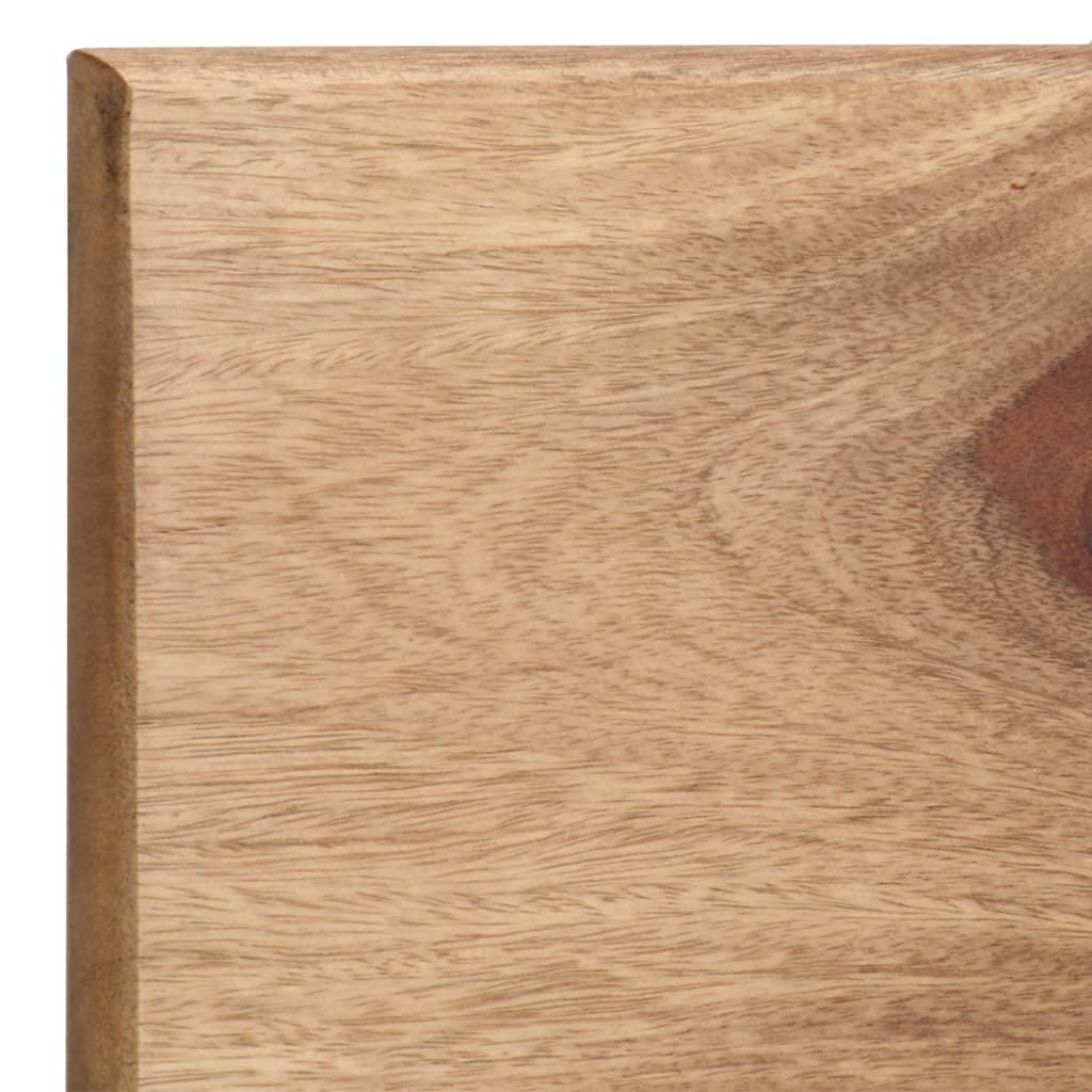 Mensole 2 pz 118x26x20 cm in Legno Massello di Acacia | homemem39