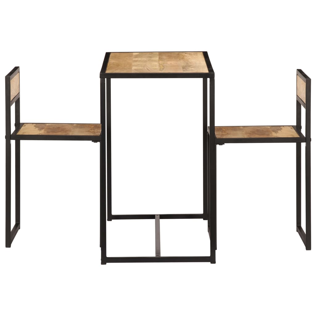 Set per Sala da Pranzo 3 pz in Legno Massello di Mango - homemem39