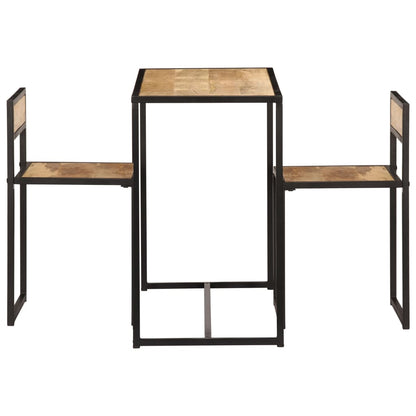 Set per Sala da Pranzo 3 pz in Legno Massello di Mango - homemem39