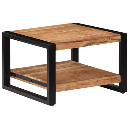 Tavolino da Salotto 60x60x40 cm in Legno Massello di Acacia