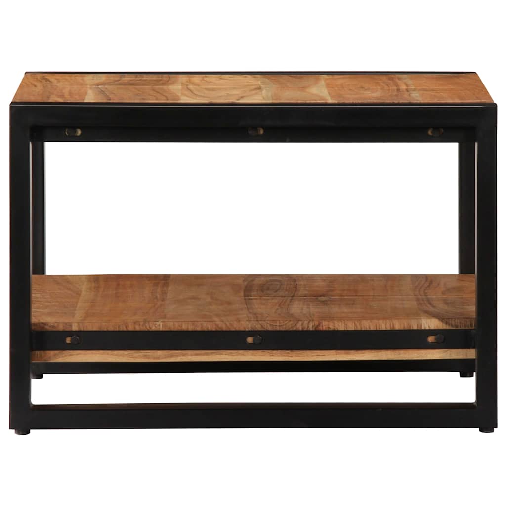 Tavolino da Salotto 60x60x40 cm in Legno Massello di Acacia