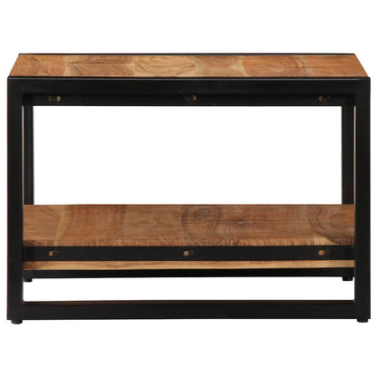 Tavolino da Salotto 60x60x40 cm in Legno Massello di Acacia