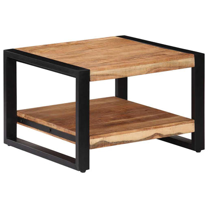 Tavolino da Salotto 60x60x40 cm in Legno Massello di Acacia