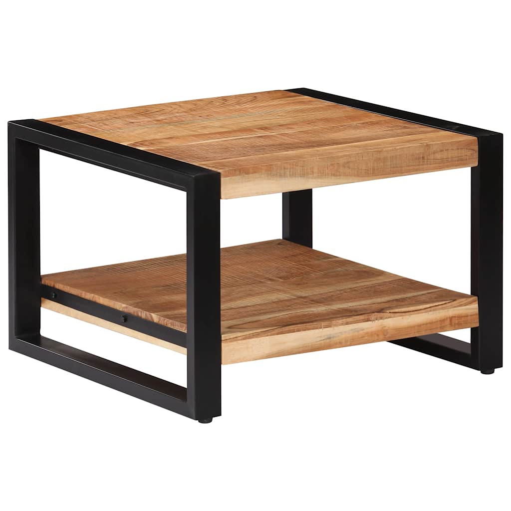 Tavolino da Salotto 60x60x40 cm in Legno Massello di Acacia