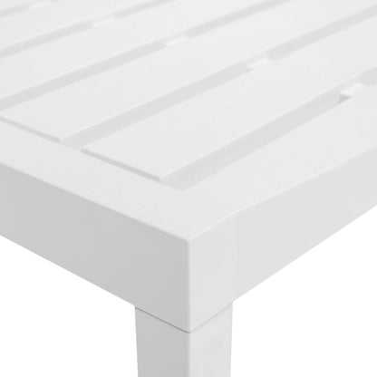 Set Salotto da Giardino 3 pz in Plastica Bianco | homemem39