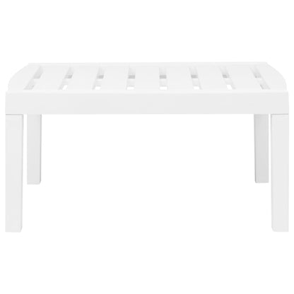 Set Salotto da Giardino 3 pz in Plastica Bianco | homemem39