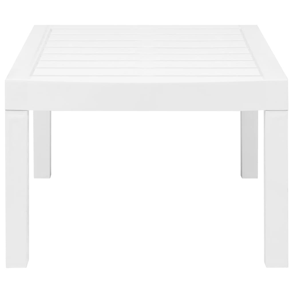Set Salotto da Giardino 3 pz in Plastica Bianco | homemem39