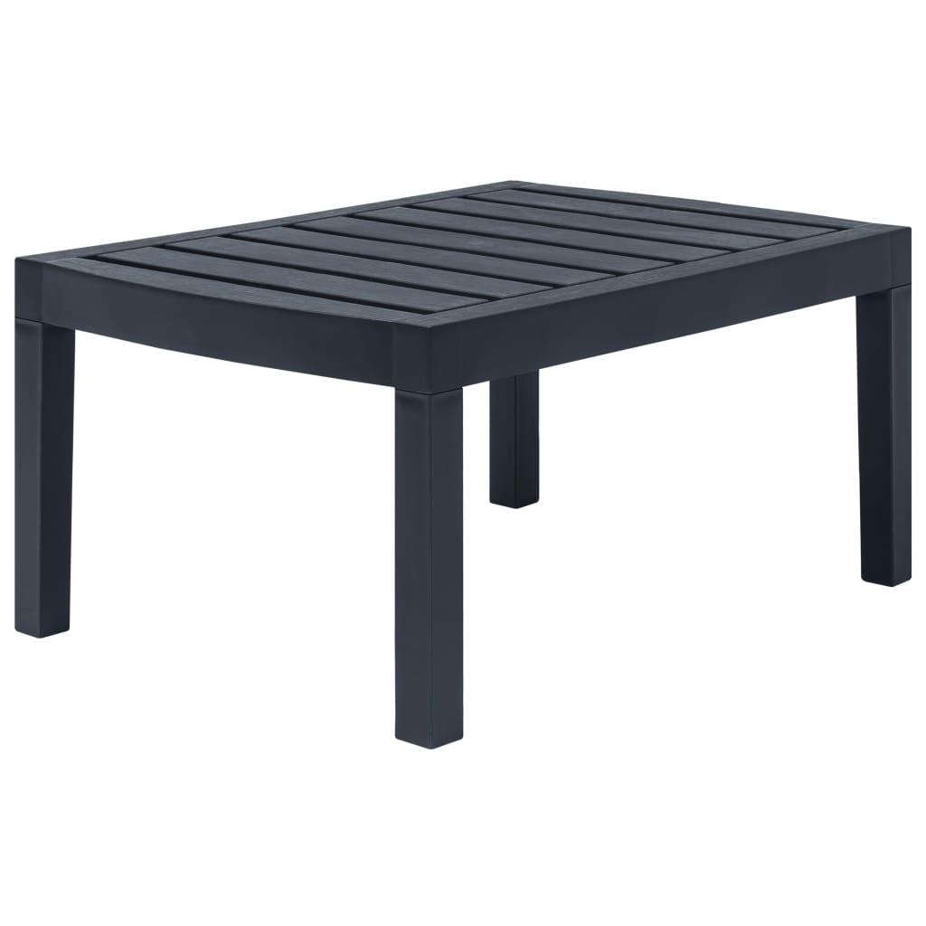 Set Salotto da Giardino 3 pz in Plastica Antracite | homemem39