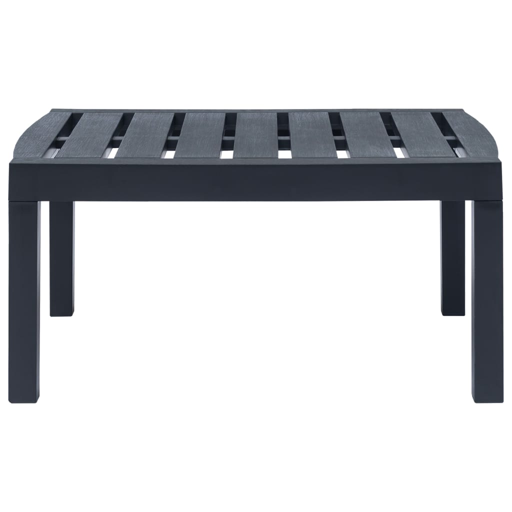 Set Salotto da Giardino 3 pz in Plastica Antracite | homemem39