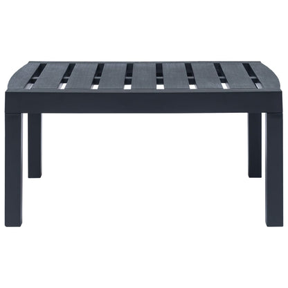 Set Salotto da Giardino 3 pz in Plastica Antracite | homemem39