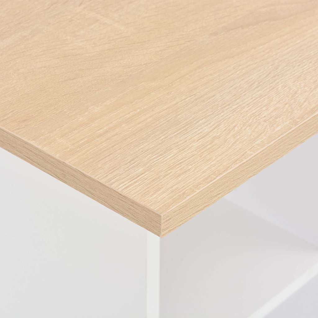 Tavolo da Bar Bianco e Rovere Sonoma 60x60x110 cm