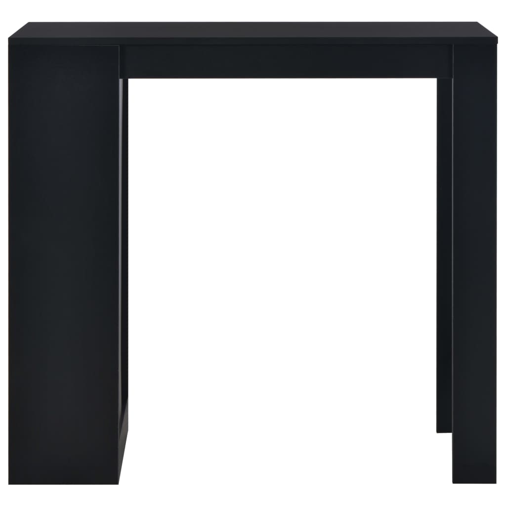 Tavolo da Bar con Ripiano Nero 110x50x103 cm | homemem39