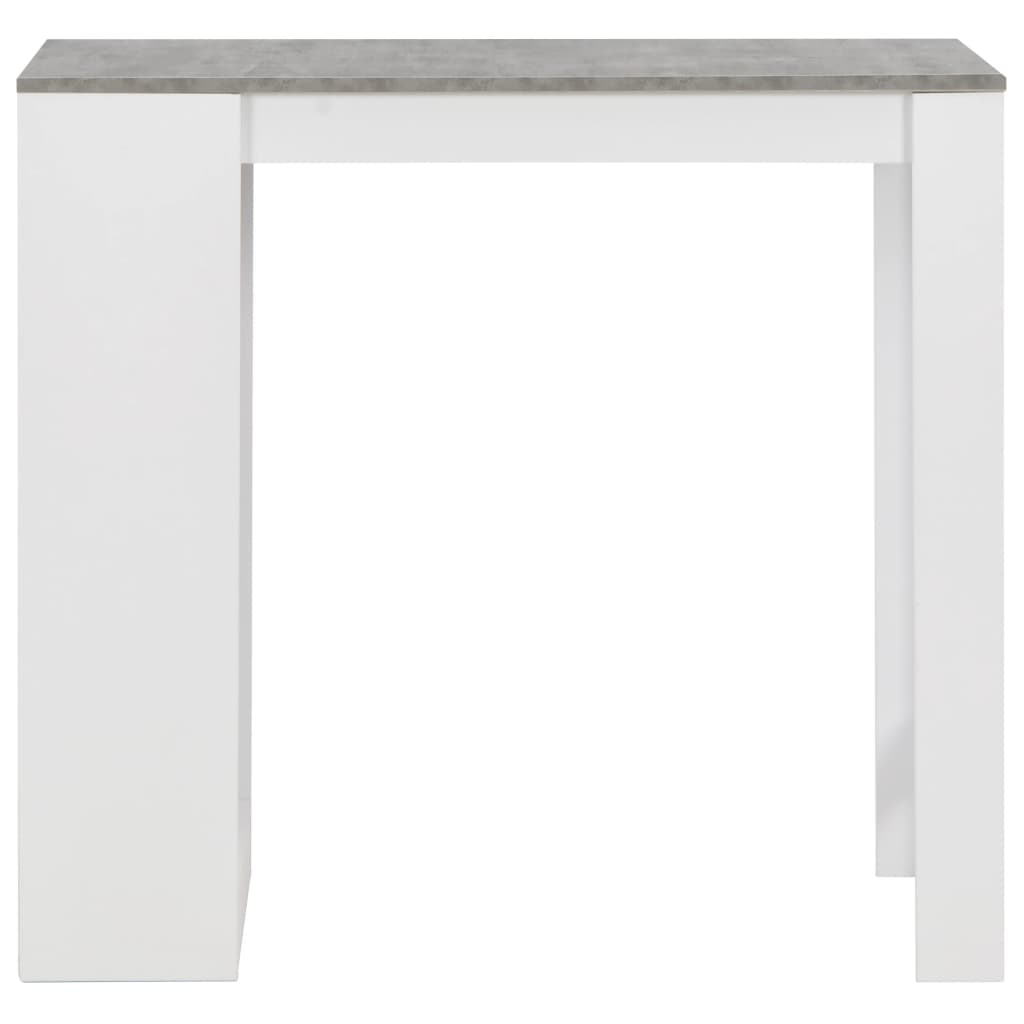 Tavolo da Bar con Ripiano Bianco 110x50x103 cm | homemem39