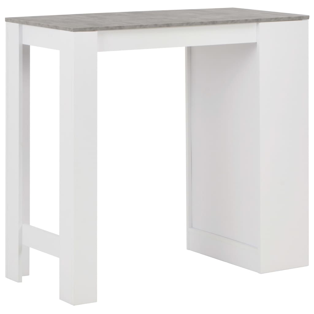 Tavolo da Bar con Ripiano Bianco 110x50x103 cm | homemem39