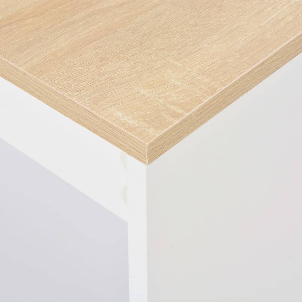 Tavolo da Bar con Ripiano Bianco 110x50x103 cm | homemem39