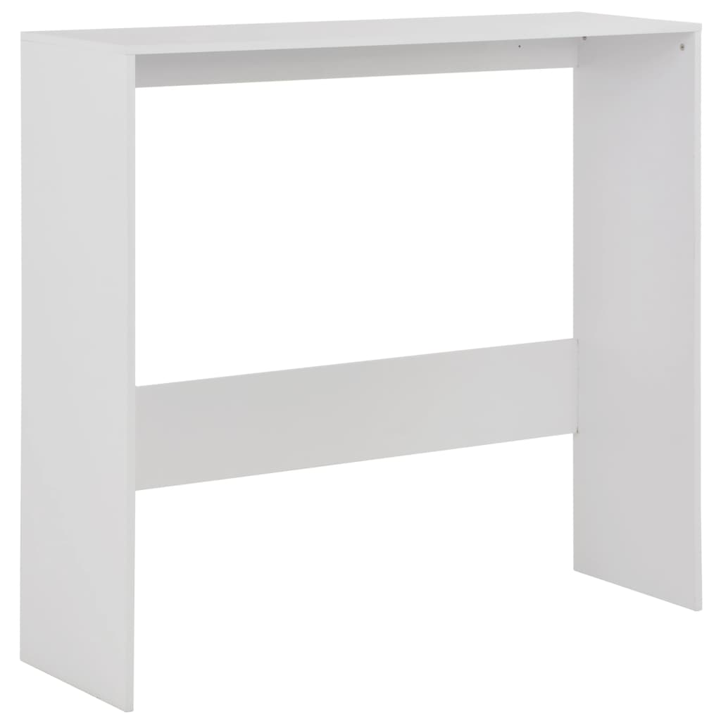Tavolo da Bar a 2 Livelli Bianco 130x40x120 - homemem39