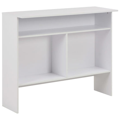 Tavolo da Bar a 2 Livelli Bianco 130x40x120 - homemem39