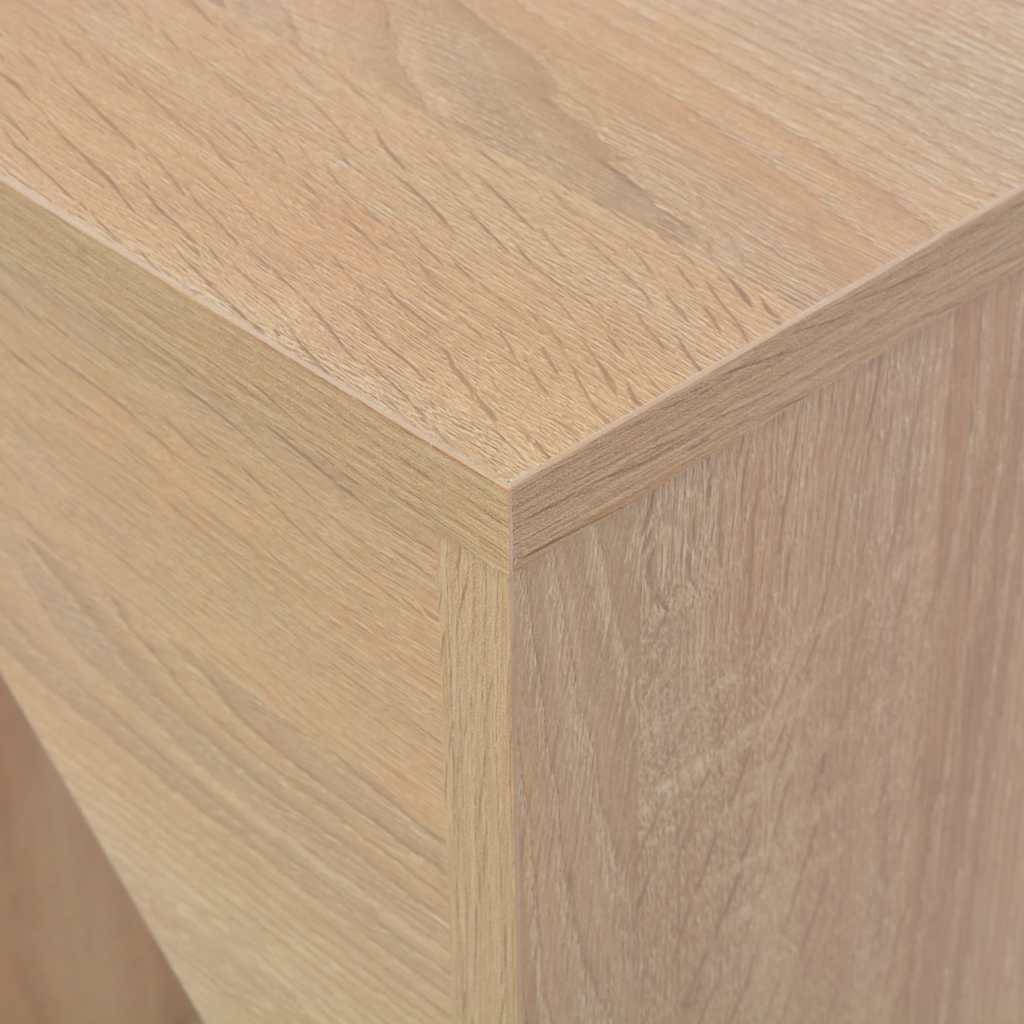 Tavolo da Bar con Scaffale Mobile Rovere 138x39x110 cm | homemem39