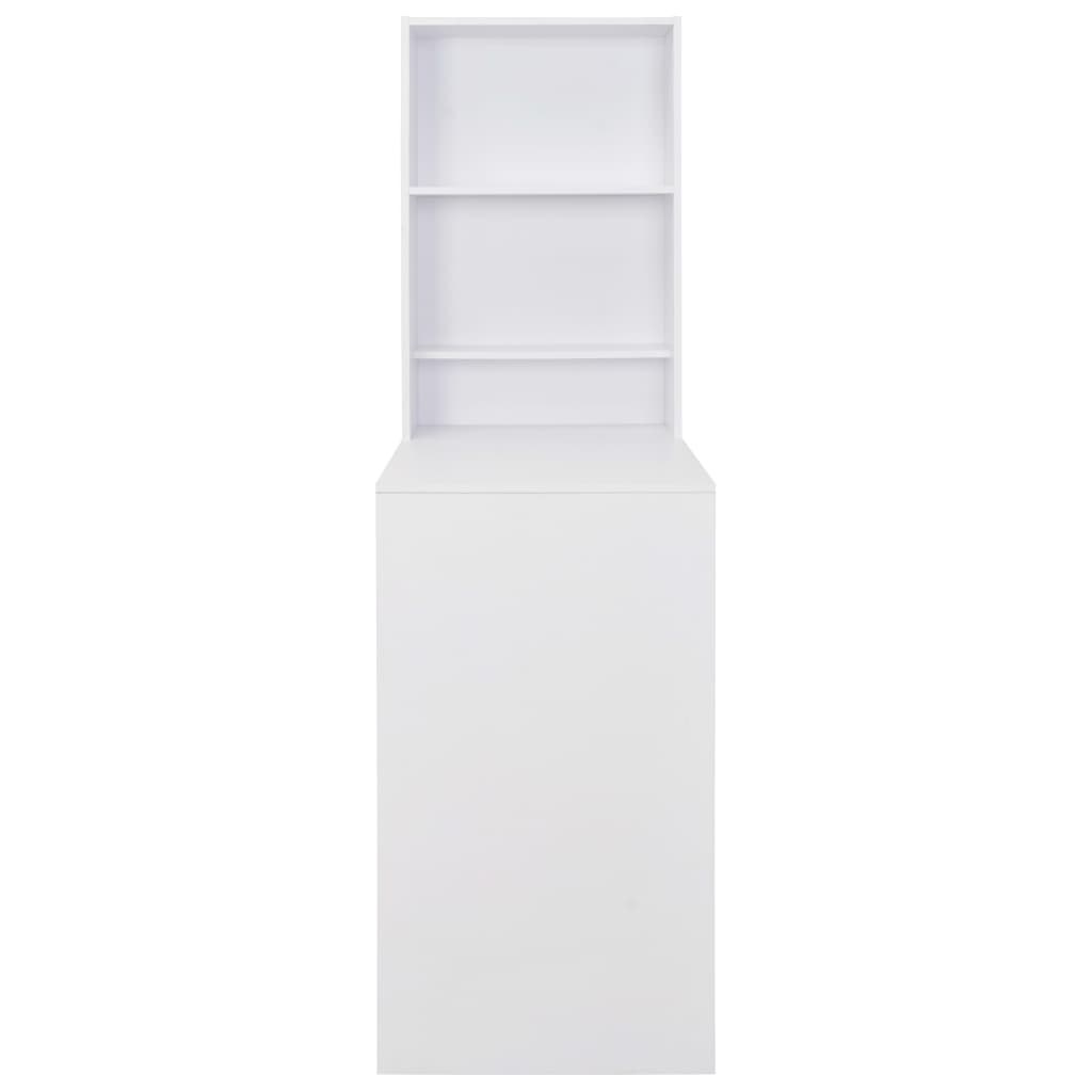 Tavolo da Bar con Mobiletto Bianco 115x59x200 cm - homemem39