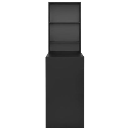 Tavolo da Bar con Mobiletto Nero 115x59x200 cm | homemem39