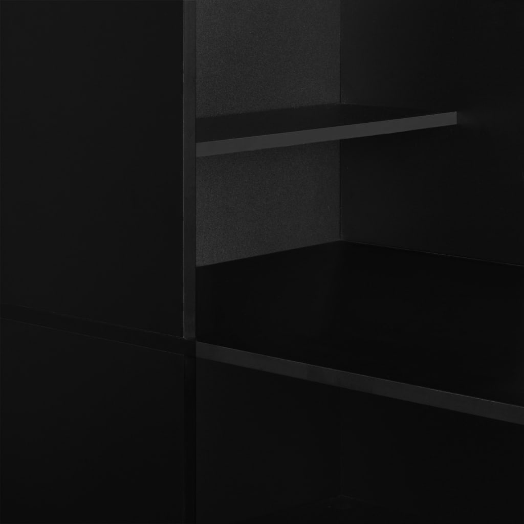Tavolo da Bar con Mobiletto Nero 115x59x200 cm | homemem39