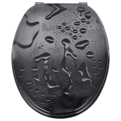 Tavolette WC con Coperchi 2 pz in MDF Design Acqua - homemem39