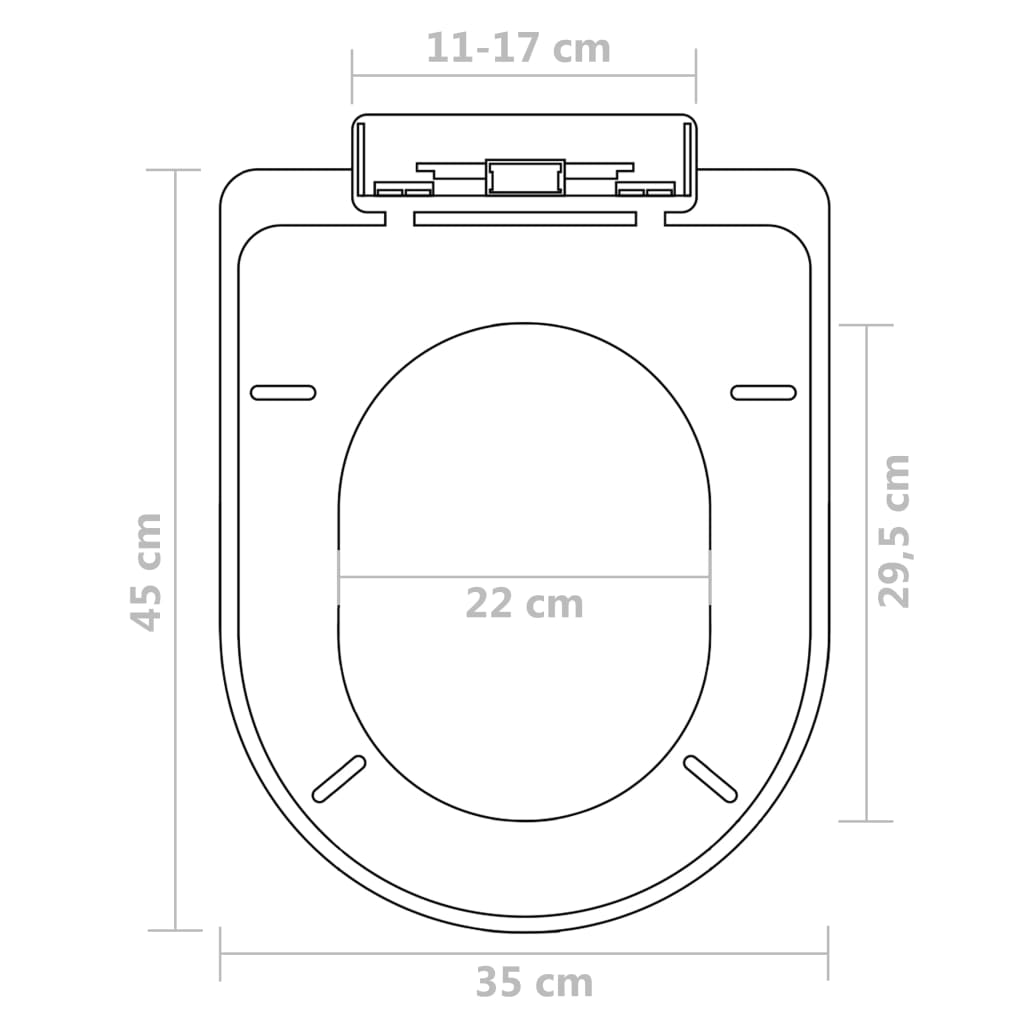 Copriwater a Chiusura Rallentata 2 pz Plastica Bianco - homemem39