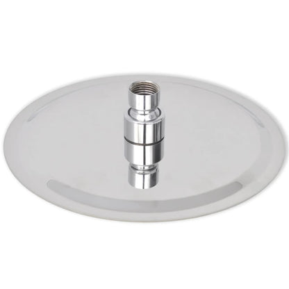 Soffione per Doccia a Pioggia 2 pz Acciaio Inossidabile Ø 20 cm - homemem39