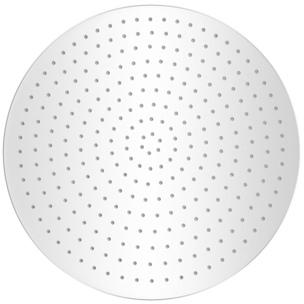 Soffione per Doccia a Pioggia 2 pz Acciaio Inossidabile Ø 50 cm - homemem39
