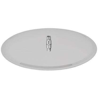 Soffione per Doccia a Pioggia 2 pz Acciaio Inossidabile Ø 50 cm - homemem39