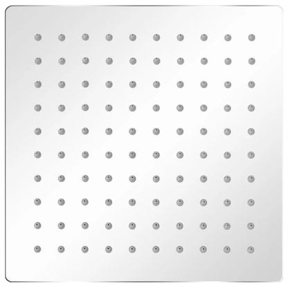 Soffione per Doccia a Pioggia 2 pz Acciaio Inossidabile 20x20cm