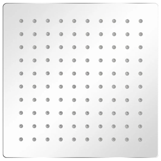 Soffione per Doccia a Pioggia 2 pz Acciaio Inossidabile 20x20cm