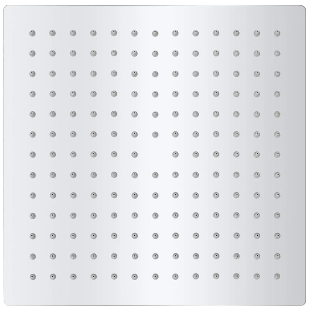 Soffione per Doccia a Pioggia 2pz Acciaio Inossidabile 25x25 cm - homemem39