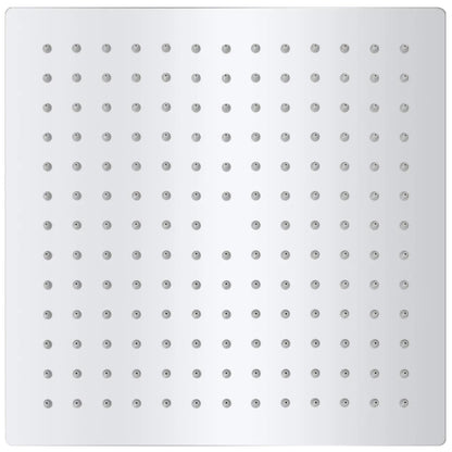 Soffione per Doccia a Pioggia 2pz Acciaio Inossidabile 25x25 cm - homemem39