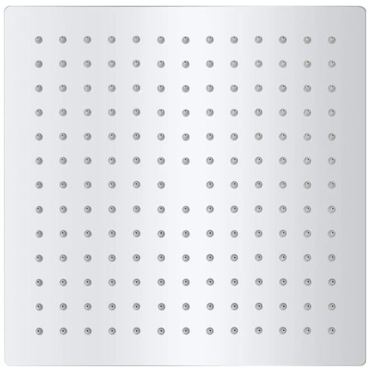 Soffione per Doccia a Pioggia 2pz Acciaio Inossidabile 25x25 cm - homemem39