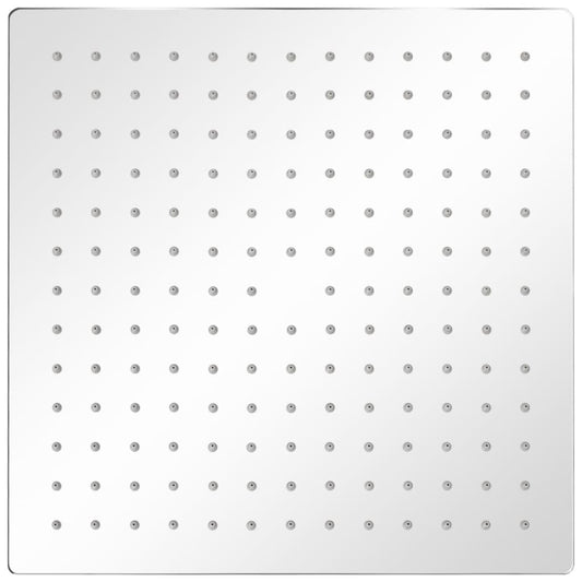 Soffione per Doccia a Pioggia 2 pz Acciaio Inossidabile 30x30cm