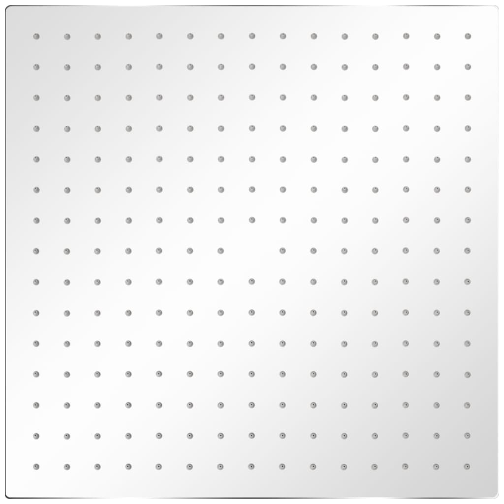 Soffione per Doccia a Pioggia 2pz Acciaio Inossidabile 40x40cm - homemem39