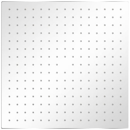 Soffione per Doccia a Pioggia 2pz Acciaio Inossidabile 40x40cm - homemem39